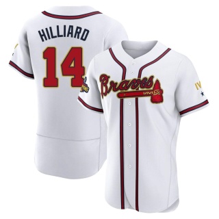 Sam Hilliard Women's Atlanta Braves White 2022 Program Jersey